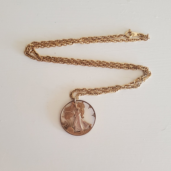 Unknown Jewelry - Half Dollar Necklace